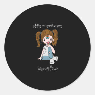 The Comp Of My Emotions My Emotions Classic Round Sticker