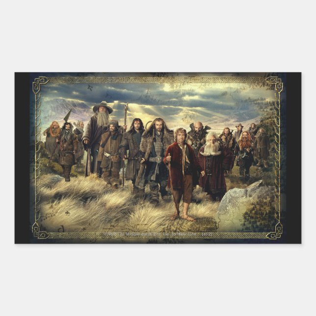 The Company Framed Rectangular Sticker (Front)