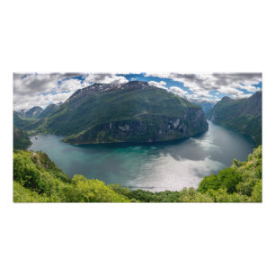 The complete Geirangerfjord in panorama print