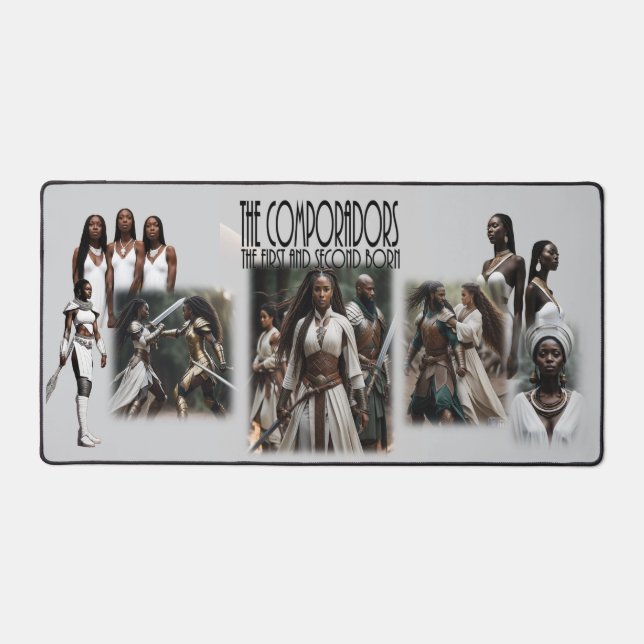 The Comporadors Cover Art  Desk Mat (Front)