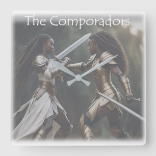 The Comporadors Cover Art Square Wall Clock