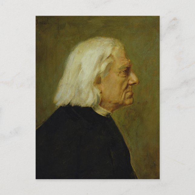 The Composer Franz Liszt , 1884 Postcard (Front)