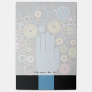 The concept of motion post-it notes