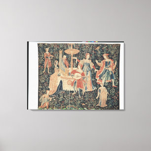 The Concert at the Fountain Canvas Print