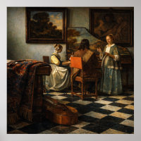 The Concert by Johannes Vermeer
