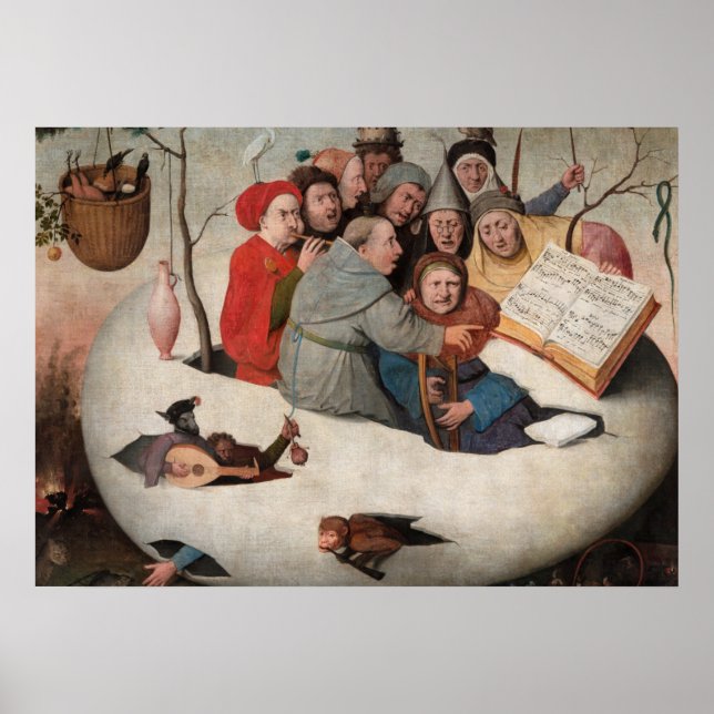 The Concert in the Egg by Hieronymus Bosch Poster (Front)