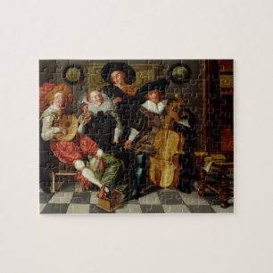 The Concert (oil on panel) Jigsaw Puzzle