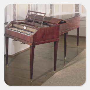 The concert piano of Franz Joseph Haydn Square Sticker