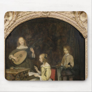 The Concert: Singer and Theorbo Player Mouse Pad