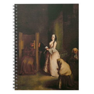 The Confession, c.1755 (oil on canvas) Spiral Notebook