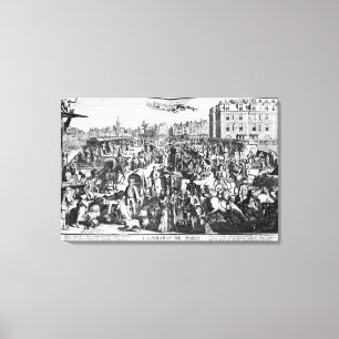The Congestion in Paris Canvas Print