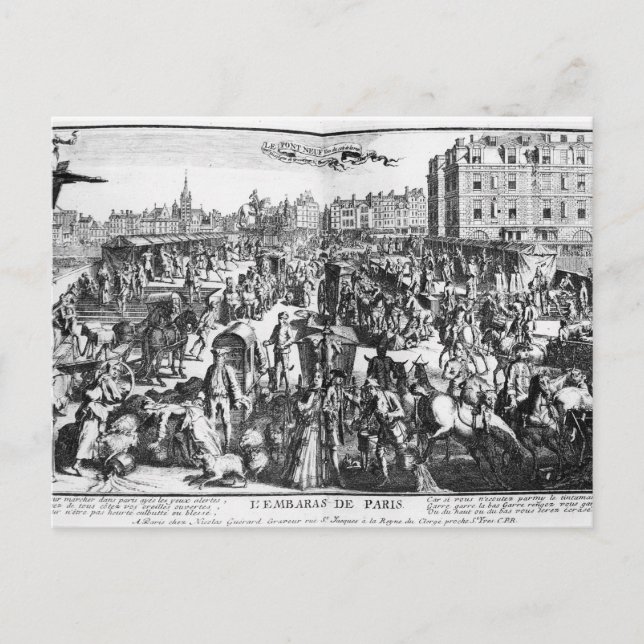 The Congestion in Paris Postcard (Front)