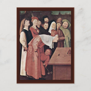 The Conjurer Detail. By Hieronymus Bosch Postcard