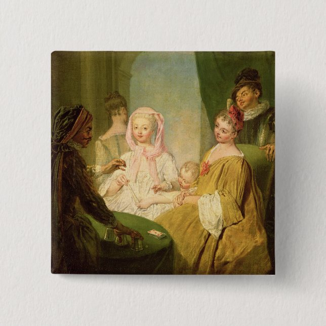 The Conjuror, 1720-25 15 Cm Square Badge (Front)