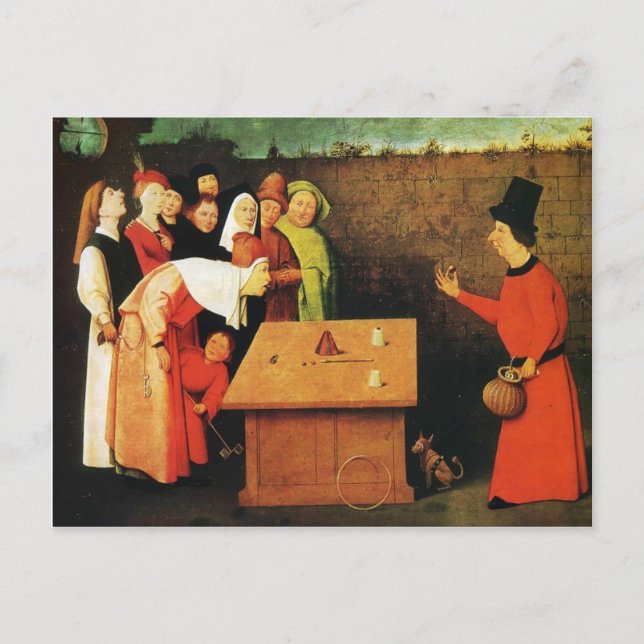 The Conjuror by Hieronymus Bosch Postcard (Front)