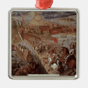The Conquest of Tenochtitlan Metal Tree Decoration