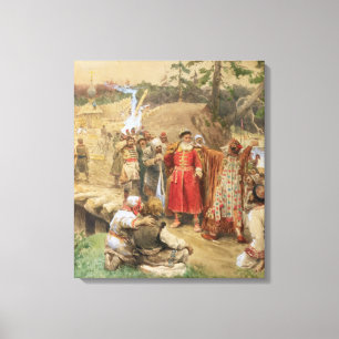 The Conquest of the New Regions in Russia, 1904 Canvas Print