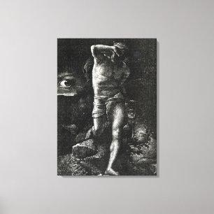 The Conscience or, The Eye Watching Cain Canvas Print
