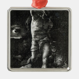 The Conscience or, The Eye Watching Cain Metal Tree Decoration