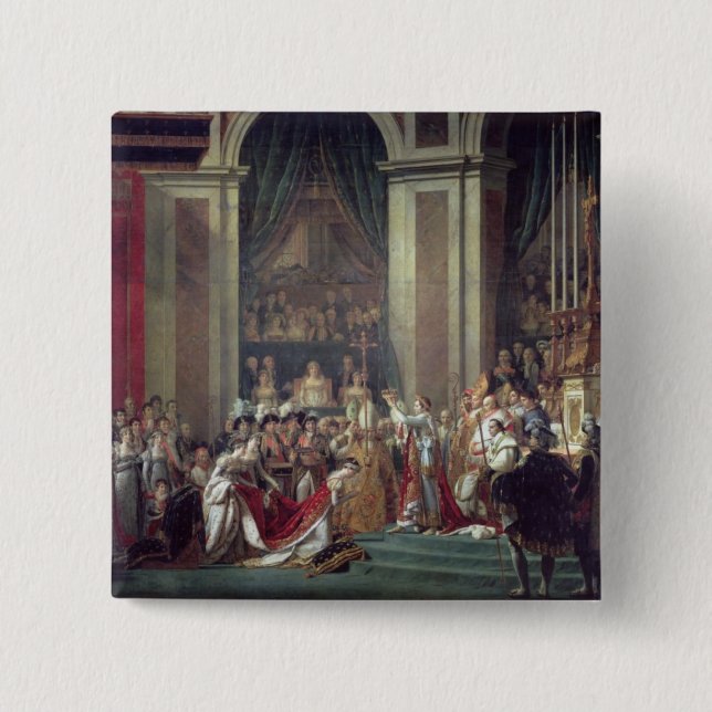 The Consecration of the Emperor Napoleon 15 Cm Square Badge (Front)