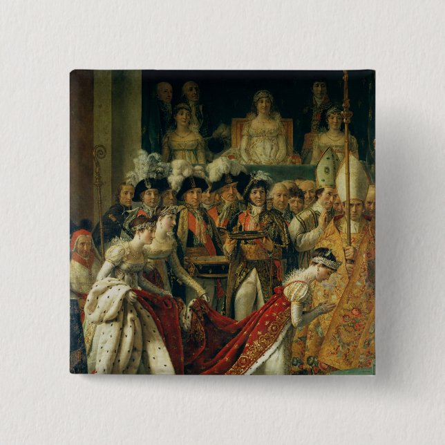 The Consecration of the Emperor Napoleon 15 Cm Square Badge (Front)