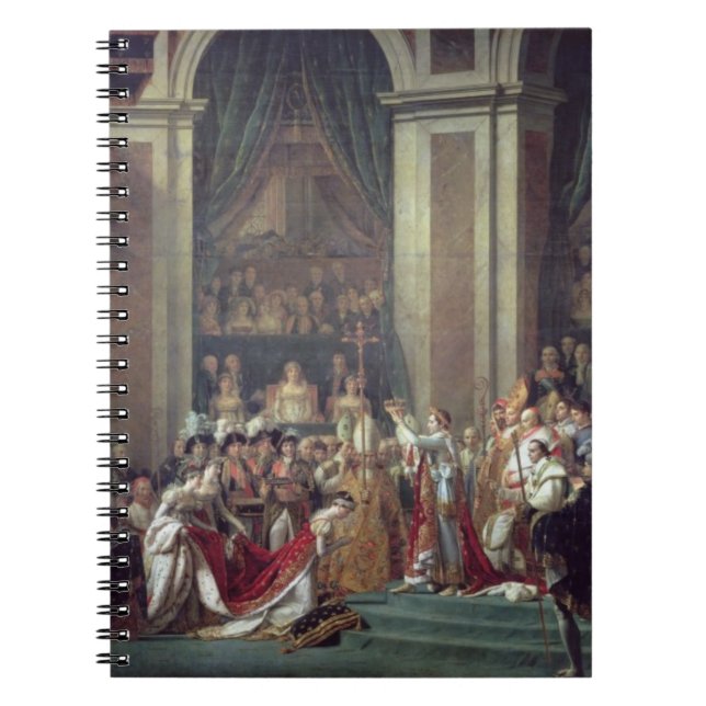 The Consecration of the Emperor Napoleon Spiral Notebook (Front)