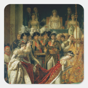 The Consecration of the Emperor Napoleon Square Sticker