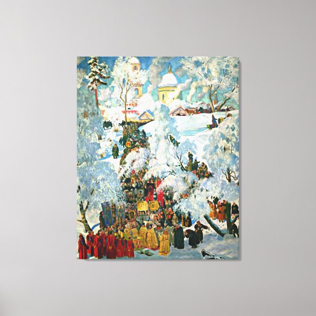 The Consecration of Water on the Theophany Canvas Print (Front)