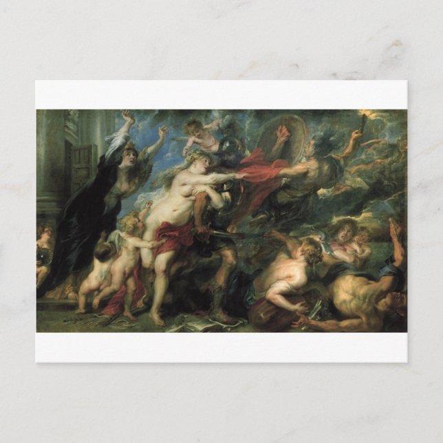 The Consequences of War by Peter Paul Rubens Postcard (Front)