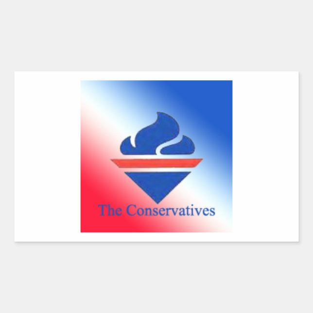 The Conservatives Old Torch Logo Rectangular Sticker (Front)