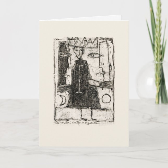 The constant chatter in my mind card (Front)