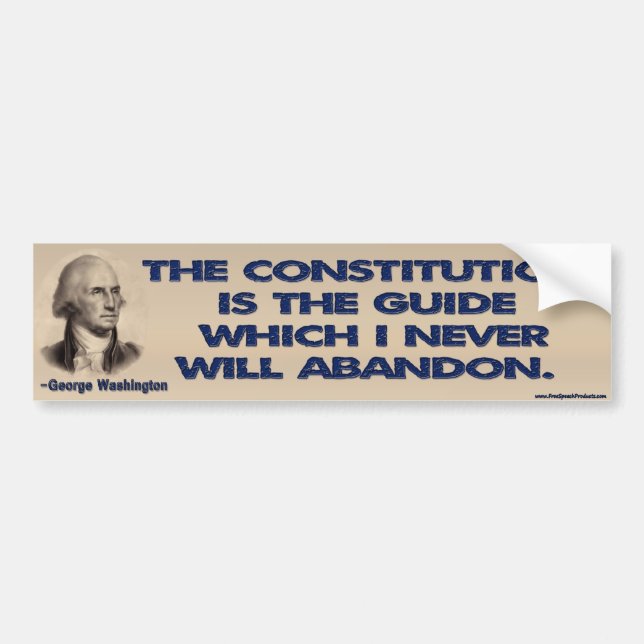 The Constitution is The Guide Bumper Sticker (Front)