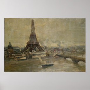The Construction of the Eiffel Tower Poster