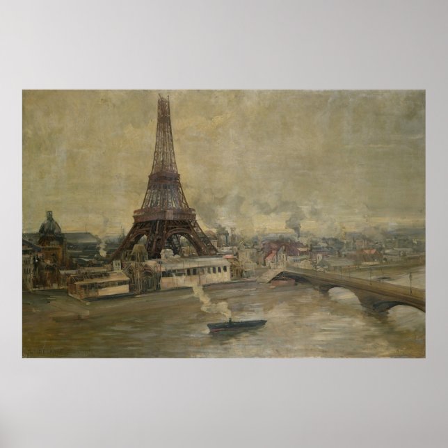 The Construction of the Eiffel Tower Poster (Front)