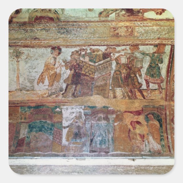 The Construction of the Tower of Babel Square Sticker (Front)