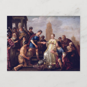 The Continence of Scipio  1643 Postcard