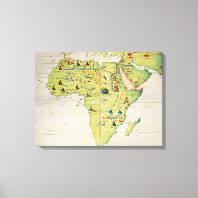 The Continent of Africa Canvas Print (Front)