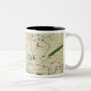 The Continent of Europe Two-Tone Coffee Mug