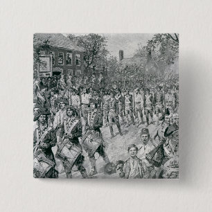 The Continental Army Marching Down the Old 15 Cm Square Badge