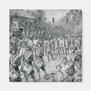 The Continental Army Marching Down the Old Magnet