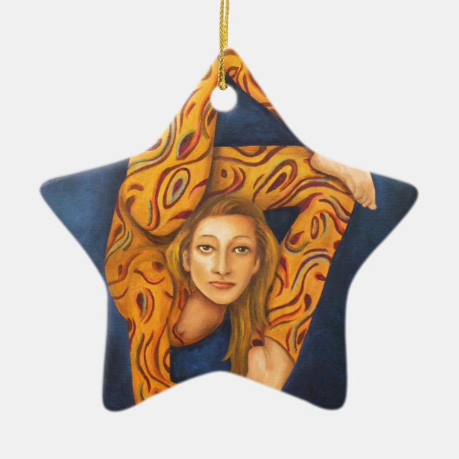 The Contortionist 2 Ceramic Tree Decoration (Front)