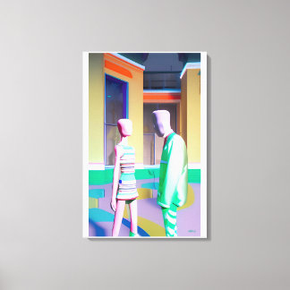 The Conversation - Ken Gauge Art Canvas Print