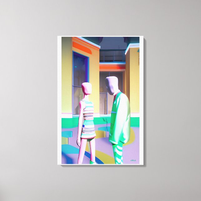 The Conversation - Ken Gauge Art Canvas Print (Front)
