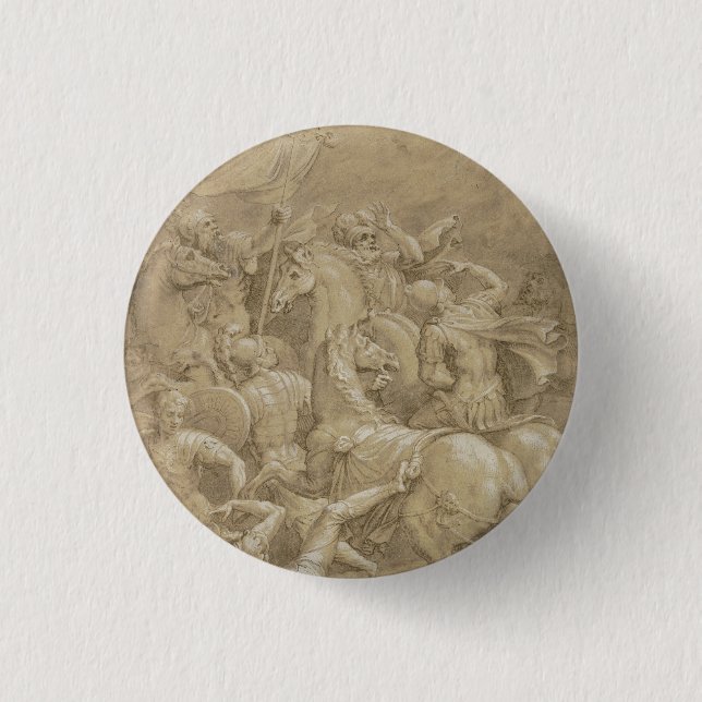 The Conversion of Saint Paul 3 Cm Round Badge (Front)