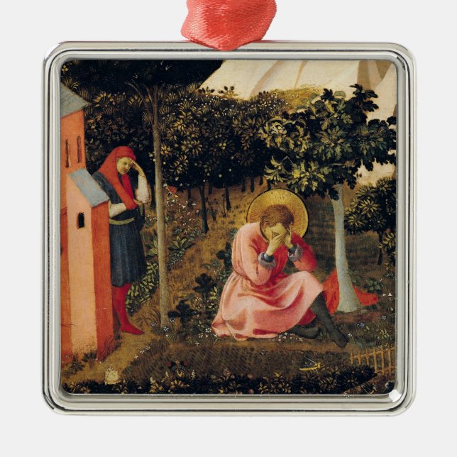 The Conversion of St. Augustine Metal Tree Decoration (Front)