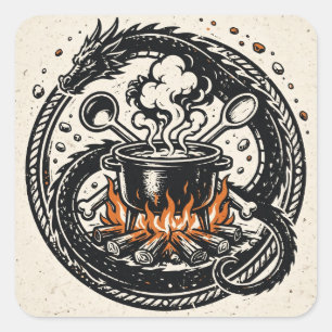 The Cook and the Dragon Sticker — Pulp Emblem