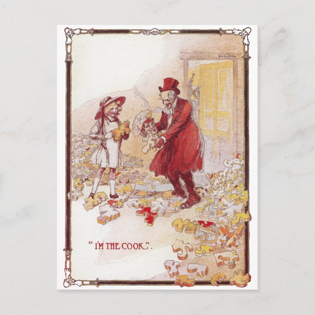 The Cook is Scrambled Vintage Oz Postcard (Front)