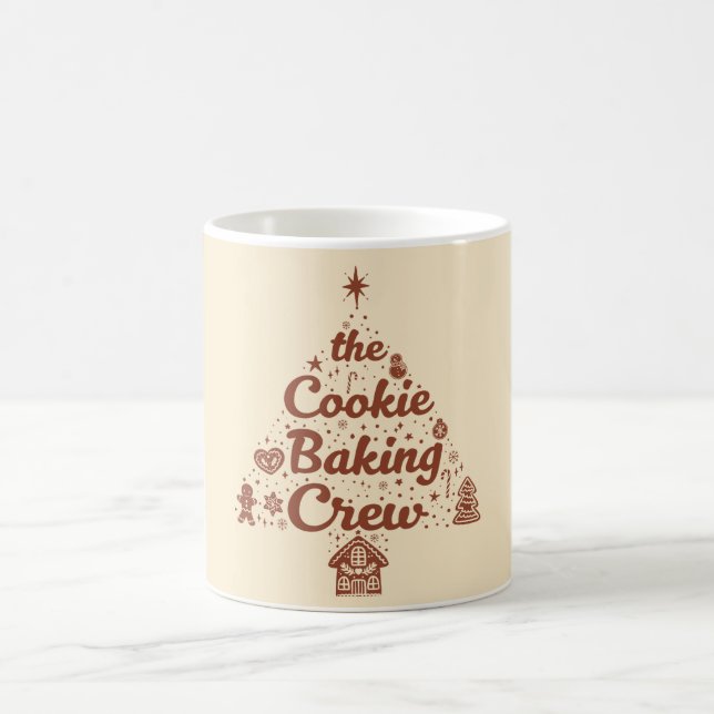 The Cookie Baking Crew Christmas Tree Design Coffee Mug (Center)