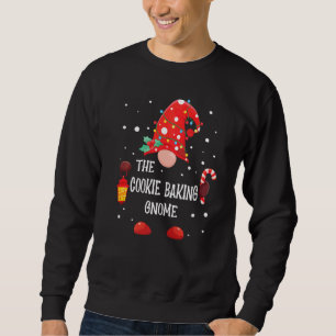 The Cookie Baking Gnome Matching Family Christmas Sweatshirt