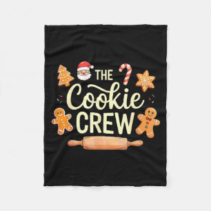 The Cookie Crew Christmas Baking Cookie Lover  Fleece Blanket